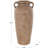 Brera Ceramic Antique Style Textured Vase With Shadings And Handles-555583104