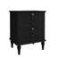 Ensemble de 2 tables de chevet 20 "Mid-Century avec tiroirs, table de chevet en bois (ensemble de 2)-200742631