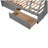 Twin Bunk Bed With Storage - Gray