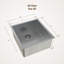 Cantrio KSS-1920-0 Évier de cuisine simple sous plan en acier inoxydable 304 calibre 18 de 19 po