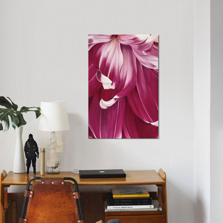 « arti tulipe i », impression sur toile, H 12 po x l 8 po x P 0,75 po, Toile tendue, Pas de tapis