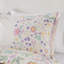 Ensemble de literie vibrant en coton à motif floral réversible pour chambre d'enfant