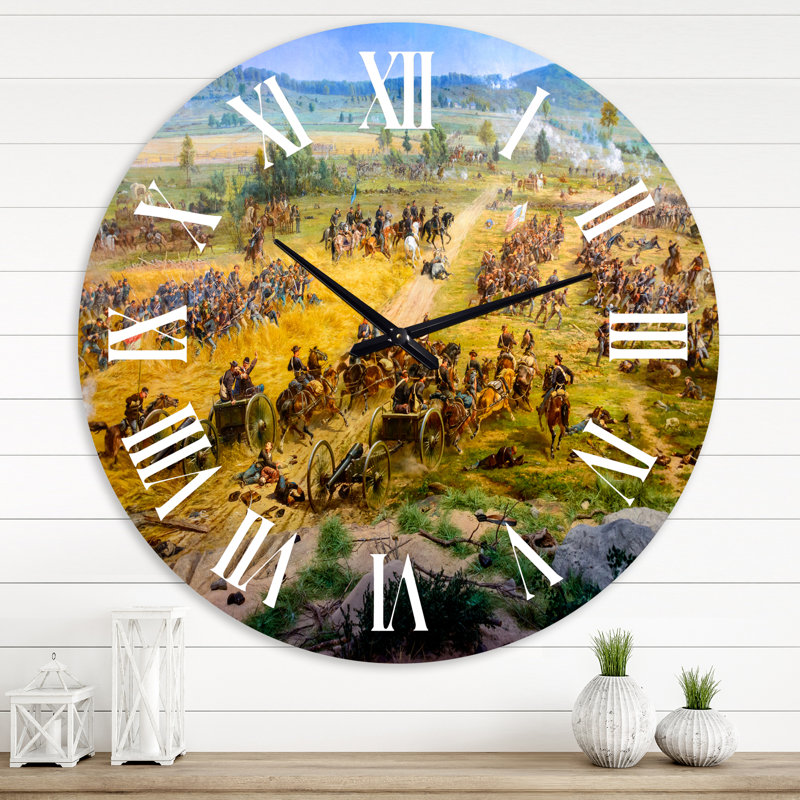 Gettysburg National Military Park - Horloge murale rétro, Grand