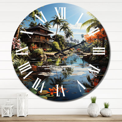 Horloge murale Asian Art Bali Bliss