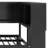 L- Shaped Metal Daybed with 5 Built-in Storage Cabinets, 2 Standard Plug Outlets and 2 USB ports, Pull out Trundle Bed Included-1113586477