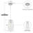 Aref 1-Light Dimmable Handblown Glass Single Pendant-360844315