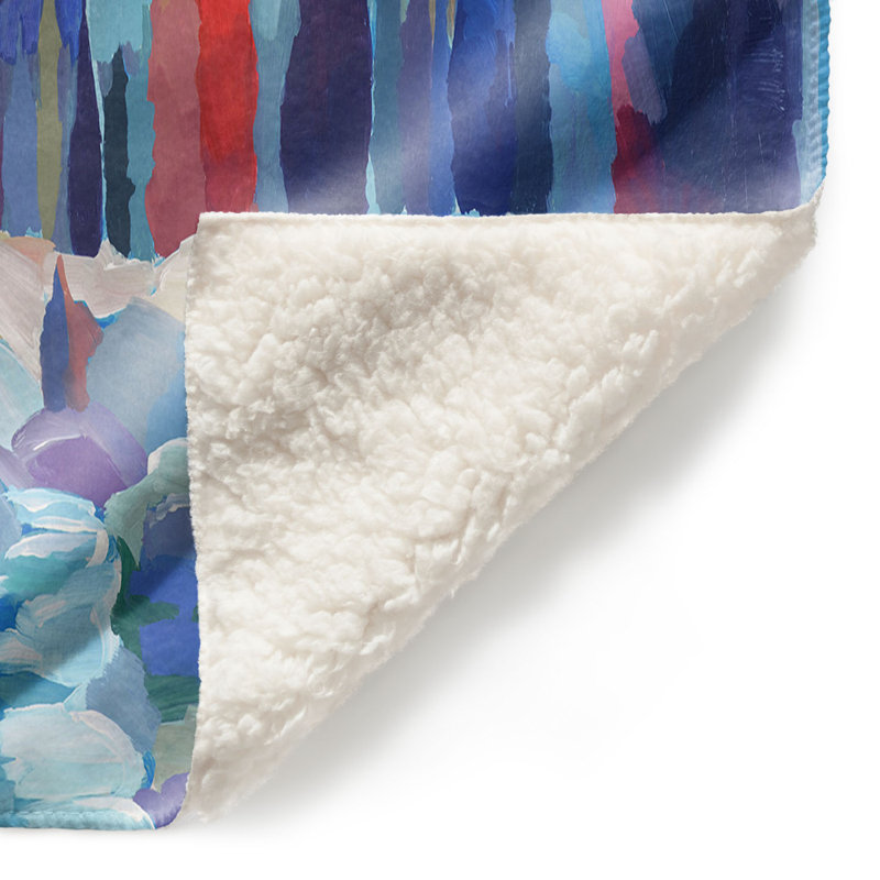 Couverture sherpae douce pour cliché san juan, l 68 po x L 80 po