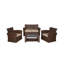 Ensemble de conversation en osier / rotin pour 4 personnes avec coussins Delano-49959816-49646173