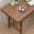 Walnut Rectangular Solid Wood desk-1850056083