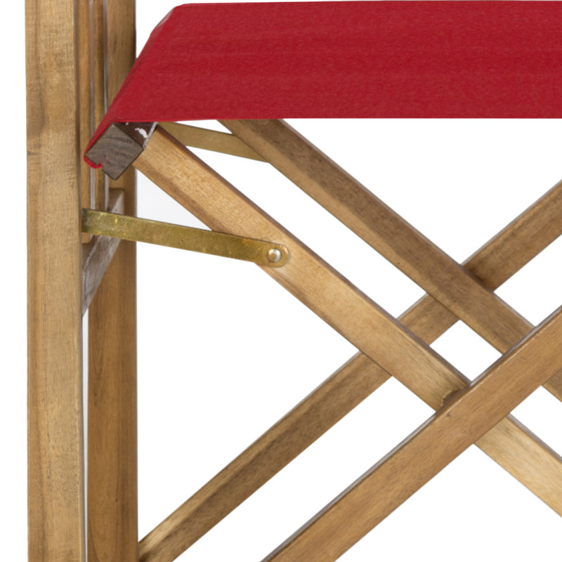 Fauteuil de patio Woodacre, Naturel / rouge