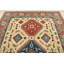 Tapis géométrique beige en laine noué à la main 9 pi x 11 pi 11 po Kazak Geometric