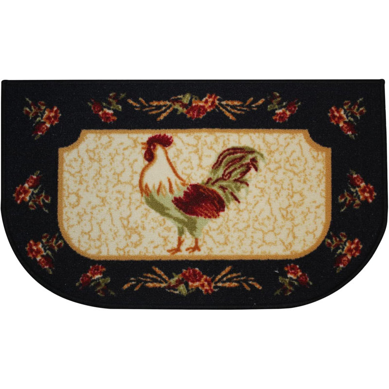 Alphonsus No Pattern And Not Solid Color Polyester Non-Skid Kitchen Mat