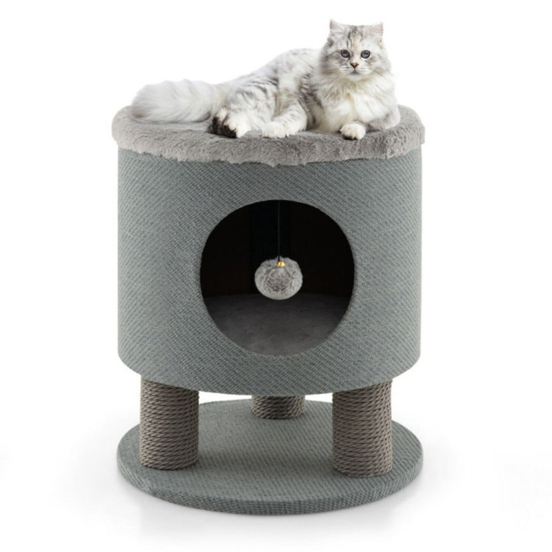 Dushon 18.5'' H Cat Tree, Gray