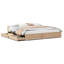 Solid Wood Drawers Bed Frame-695199893