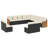 Vidaxl Garden Sofa Set Black