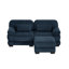 Canapé modulaire en L 76 po 2 places avec repose-pieds et coussins lombaires 76 po Cloud
