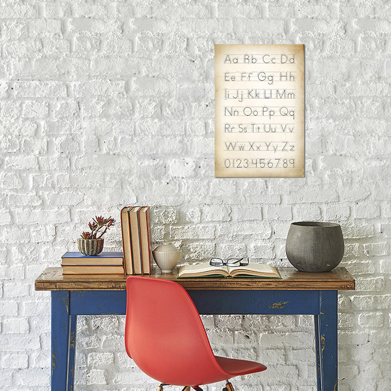 « écriture manuscrite ii », art textuel sur toile tendue, H 40 po x l 26 po x P 1,5 po, Toile tendue, Pas de tapis