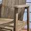 Chaise de patio d'extérieur en bois gris (de 2), Weather For Backyard 2, gris-1628485668