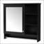 Armoire à miroir 30 po 2 en 1 avec tablette réglable, charnières à fermeture en douceur, panneau de fibres à densité moyenne de haute qualité pour le rangement de la salle de bain et de la chambre à coucher-215386048