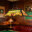 Luminaires de billard rustique avec abat-jour requin style Tiffany pour salle de jeux-715025719