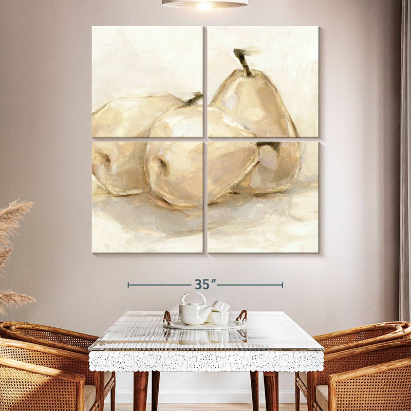 Yarlin White Pear Study II, 50" H x 50" W