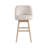 Sadie Solid Wood Upholstered Counter Height Or Bar Height Swivel Barstool With Fabric Seat - Set Of 3-112792393-112792394-112792395