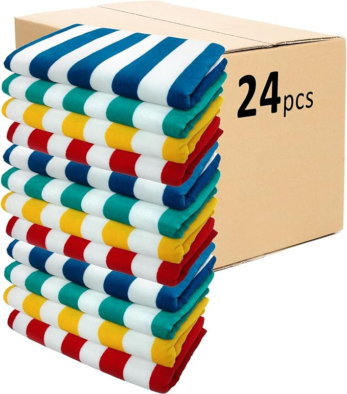 Breshae 100% Cotton Lightweight Beach Towel