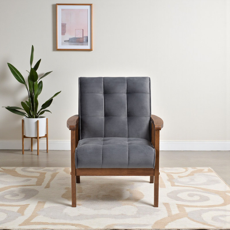 Charrell Upholstered Armchair, Gray