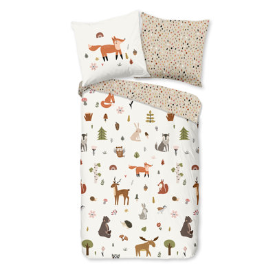 Cotton Abstract Duvet Cover with Pillowcases