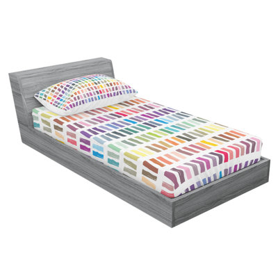 Microfiber Abstract Fitted Sheet