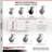 4 Piece Phenolic Caster Set