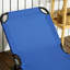 Chaise longue de piscine pliante Outsunny, chaises de bronzage d'extérieur avec dossier inclinable à 5 niveaux, structure en acier pour la plage, la cour, le patio et le bleu ciel-1950972650-1981965205