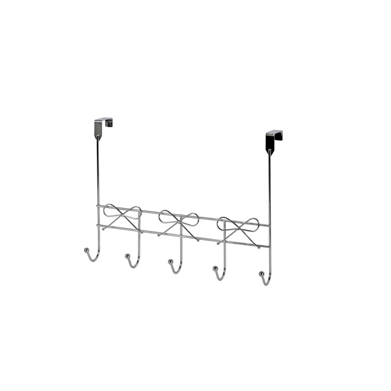 Bows Storage Hooks Over-the-Door Towel Hook, Polished Chrome
