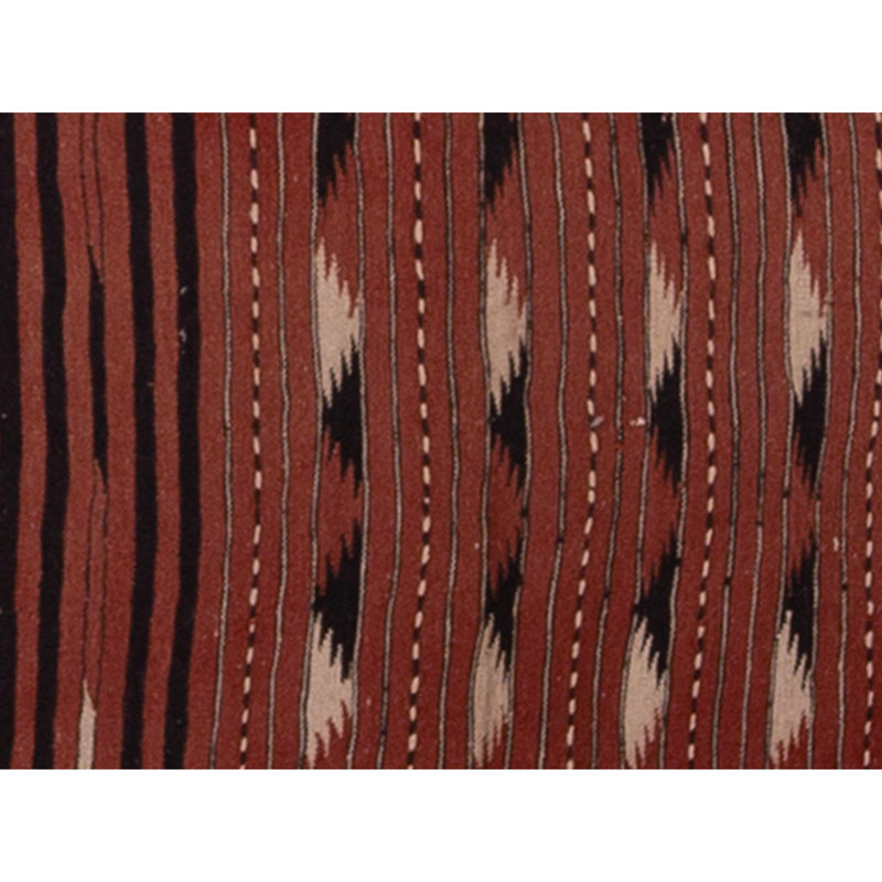 Hand Knotted Wool Area Rug in Red