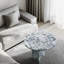 Table basse en marbre naturel gris et bleu, petite table, table de salon, pierre naturelle,-1547727947