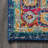 Lathan Bohemian FLAIR Boho Vintage Medallion Navy/Red Rug-143377212