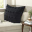 Ensembles de literie noirs antimicrobiens, jacquard en polyester pour maison moderne