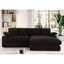 Chaise modulaire en velours côtelé Mystic