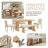 6-Piece Dining Room Set - Upholstered Chairs & Padded Bench For Comfort-1394027607