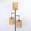 Lampe sur pied en rotin 72 po