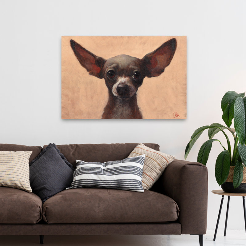 Chihuahua - animaux, art de chiens fantaisistes, H 32 po x l 48 po