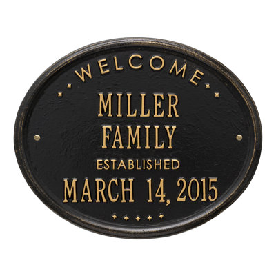 5-Line Wall Address Plaque
