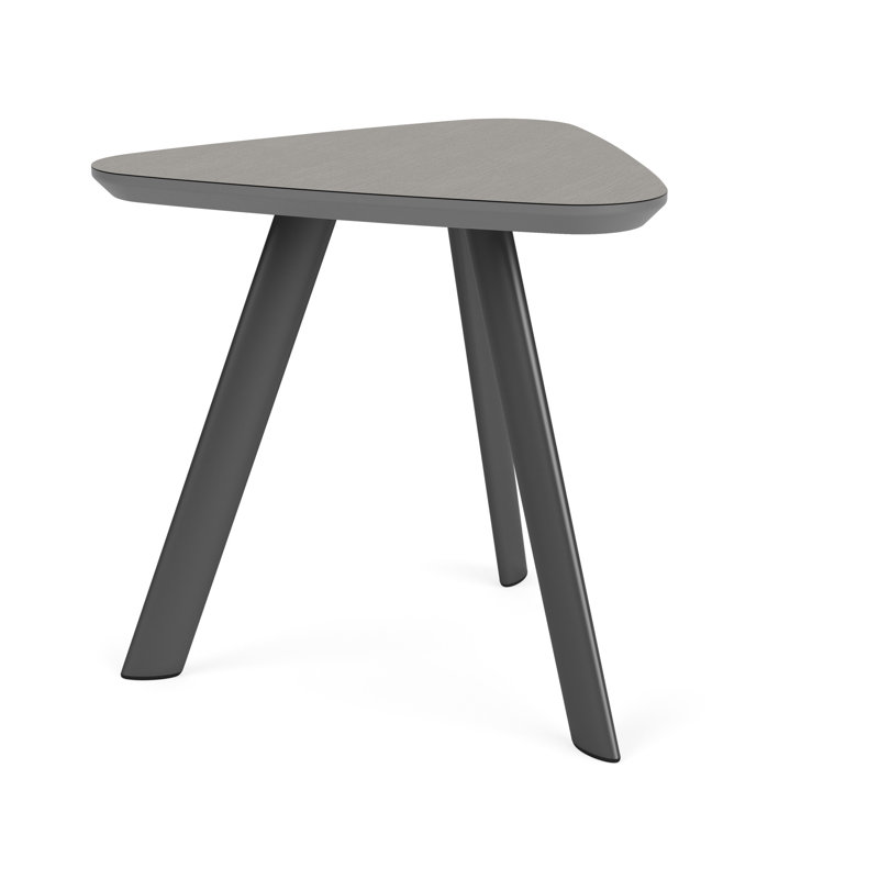 Table de bout Willow Lounge, Gris anthracite, Sergé sarrasin