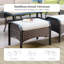 Repose-pieds de patio avec coussins