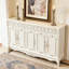 Banc de rangement blanc en bois manufacturé