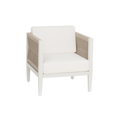 Lilah White Aluminum Side Chair