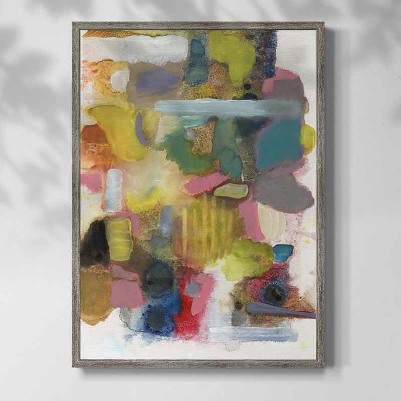 Tout à la fois II, reproduction encadrée - bois massif, H 11 po x l 9 po