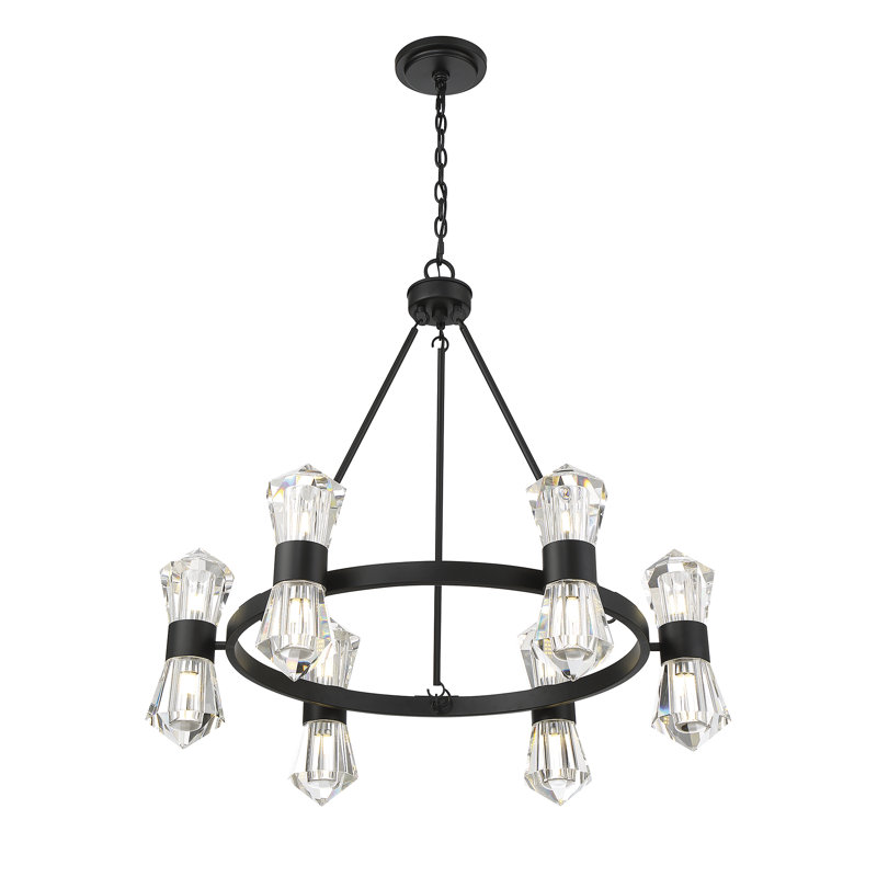 Lustre 12 lumières Baesel en noir mat