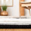 Tapis noir / ivoire en laine tissé à la main Ingelene-1313496951