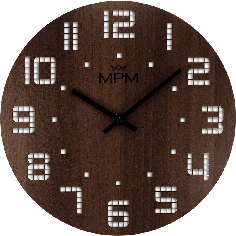 Wood Wall Clock, Light Brown